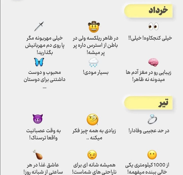 عکس شخصیت های ماه تولد