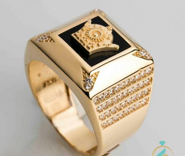 عکس حلقه نامزدی مردانه طلا