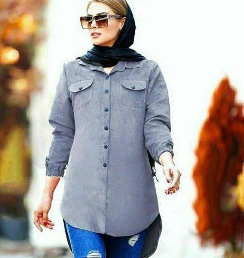 عکس مدل مانتو جدید دخترانه جلو بسته