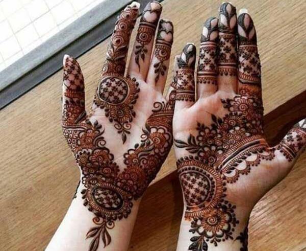 عکس حنای روی دست عروس