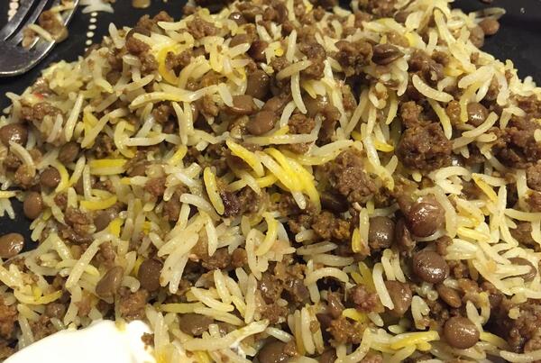عکس غذای عدس پلو