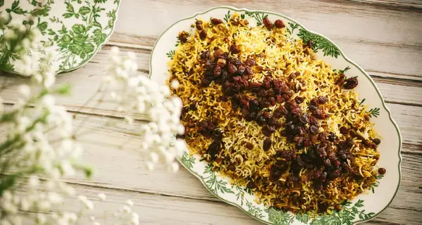 عکس غذای عدس پلو