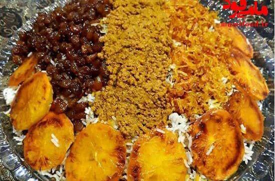 عکس غذای عدس پلو