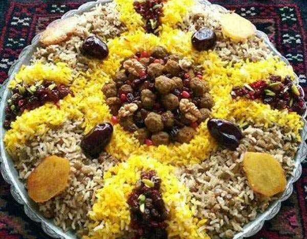 عکس غذای عدس پلو