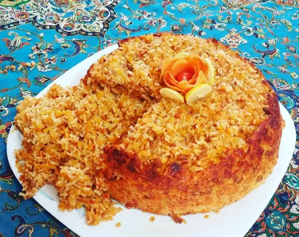 عکس غذای عدس پلو