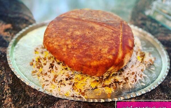 عکس غذای عدس پلو