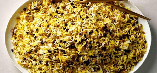 عکس غذای عدس پلو