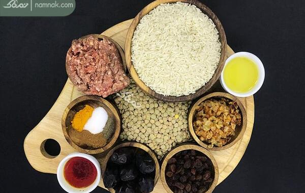 عکس غذای عدس پلو
