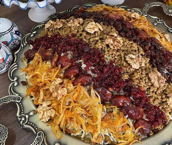 عکس غذای عدس پلو