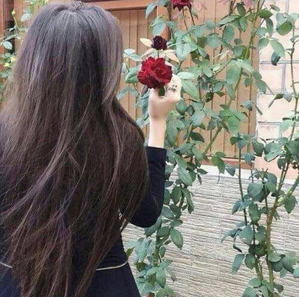 عکس نقاشی دختر فانتزی از پشت سر