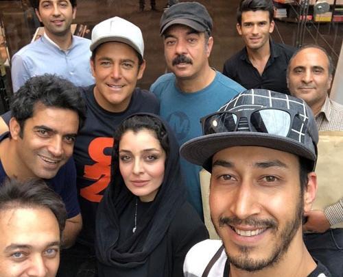 عکس بهرام افشاری با همسر
