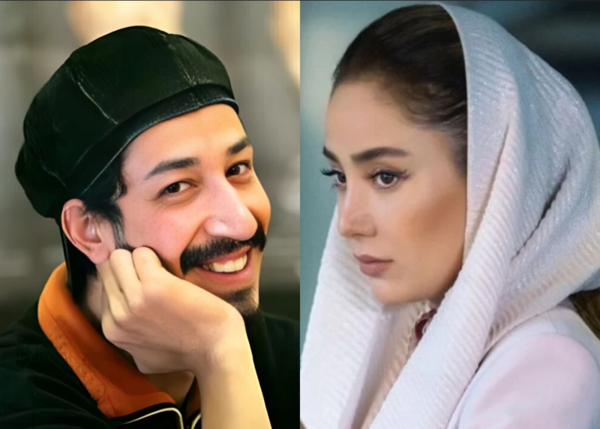 عکس بهرام افشاری با همسر
