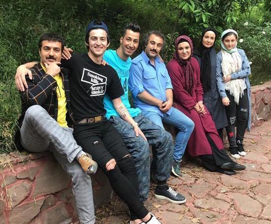 عکس بهرام افشاری با همسر