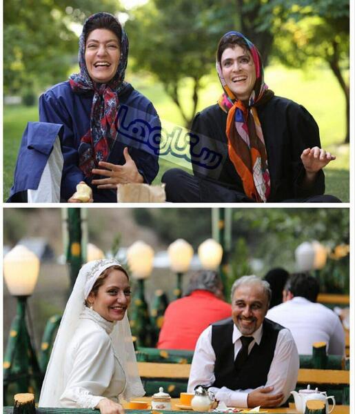 عکس رضا عطاران با روسری