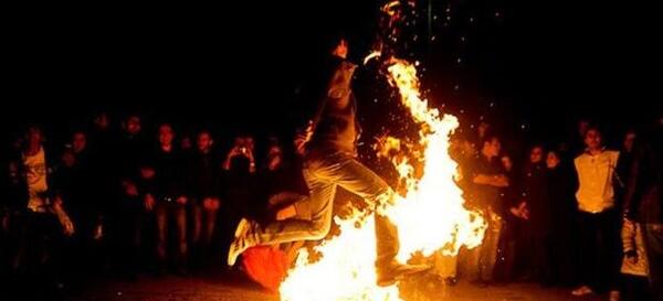 عکس چهارشنبه سوری در تبریز