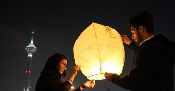 عکس چهارشنبه سوری در تبریز