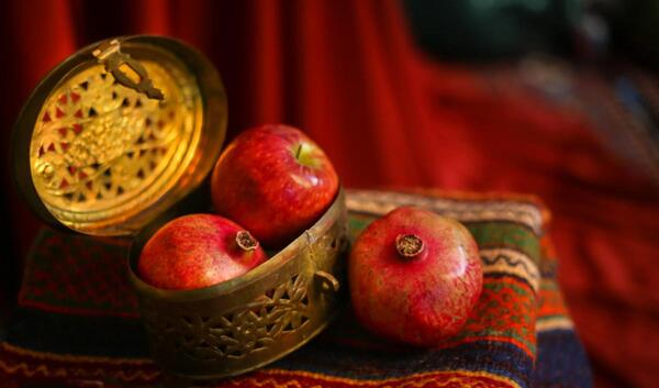 عکس نوشته شب یلدا دلتنگی