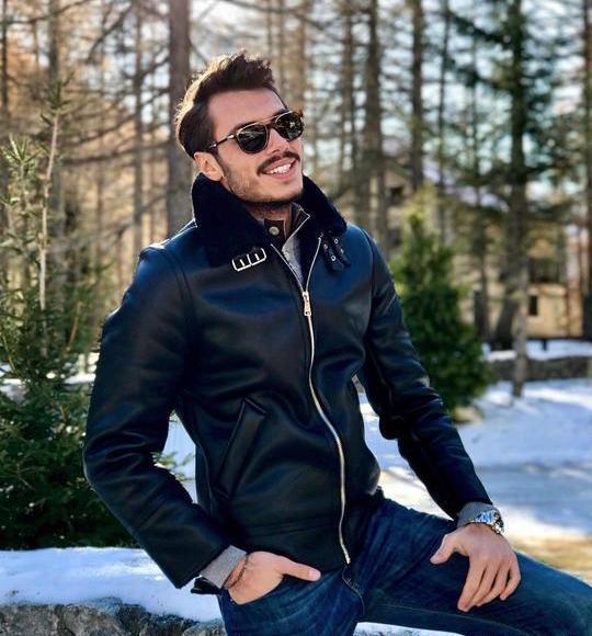 ژست عکس برفی مردانه
