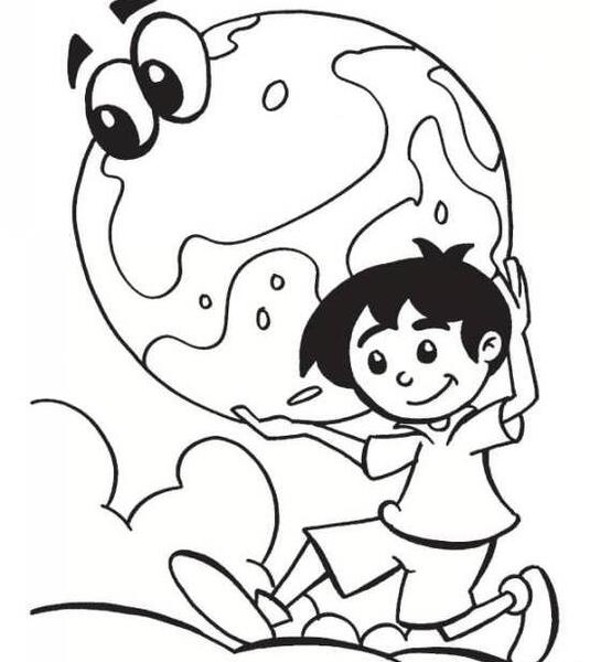 عکس نقاشی کره زمین آسان