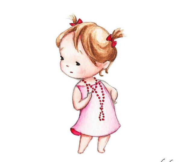 عکس کارتونی دختر نقاش