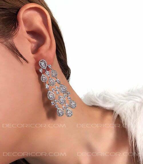 عکس گوشواره لوستری