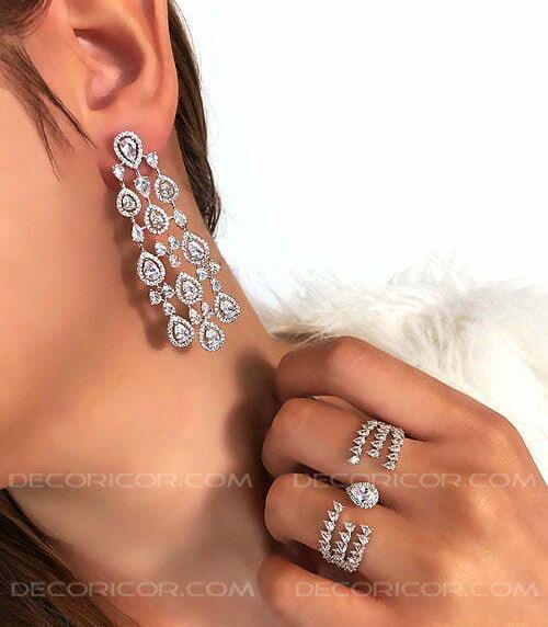 عکس گوشواره لوستری