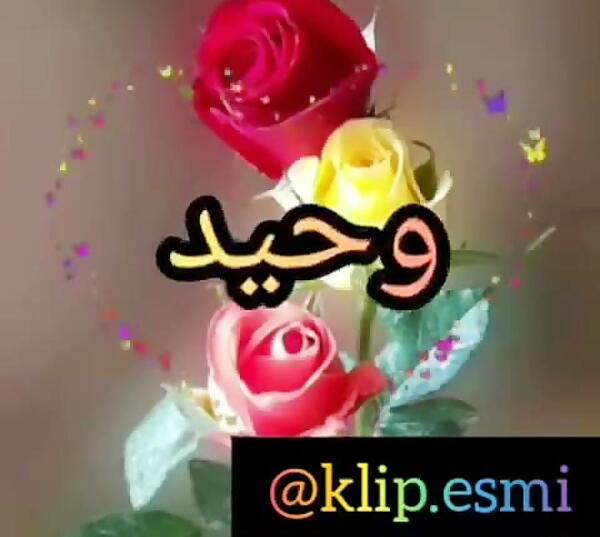عکس نوشته اسم وحید جدید