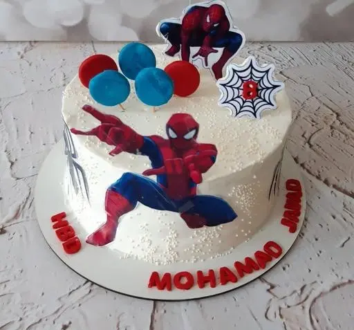 عکس مرد عنکبوتی کیک