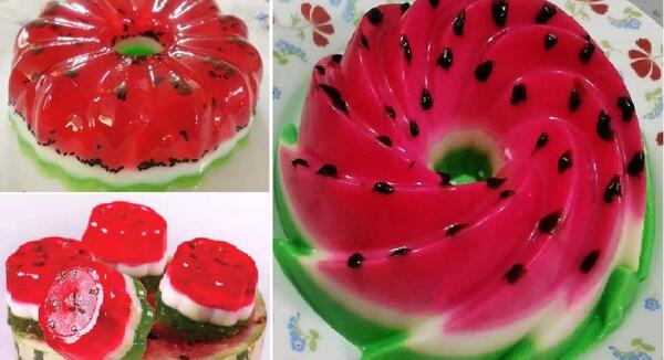 عکس ژله ساده برای شب یلدا