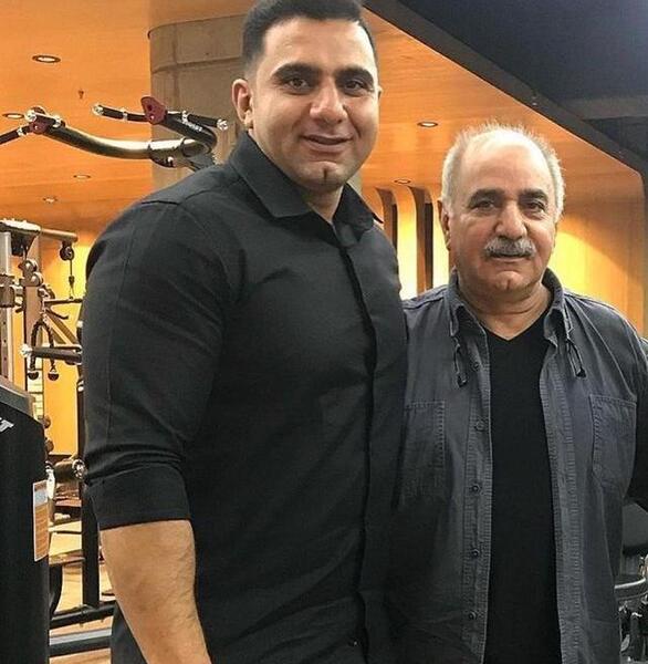 عکس پرویز پرستویی به همراه پسرش