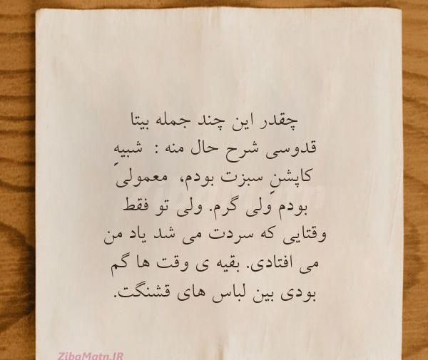 عکس نوشته درباره بیتا