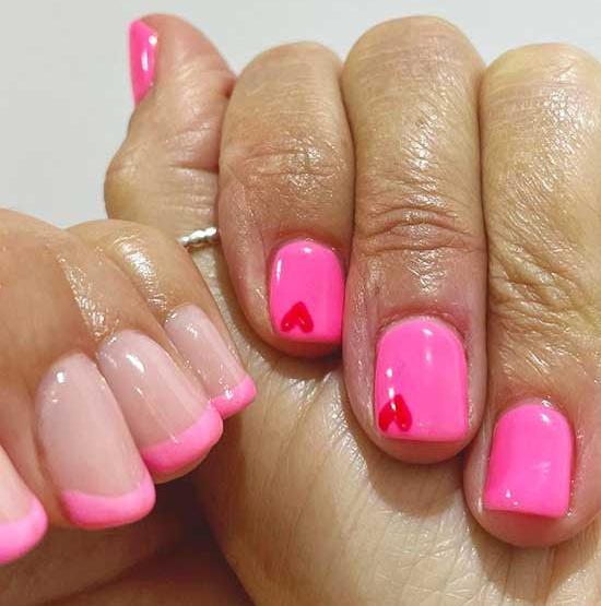 عکس کاشت ناخن با ژلیش