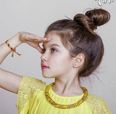 عکس دختر بچه زیبا با موهای بلند