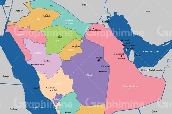 عکس کره زمین عربستان