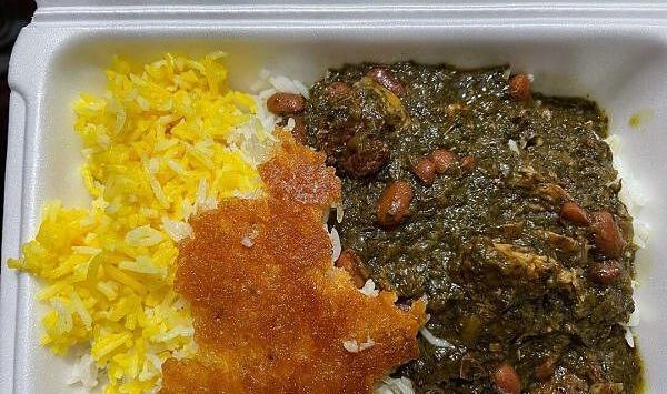 عکس قرمه سبزی و برنج