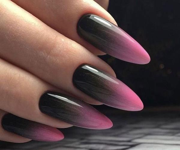 عکس ژلیش ناخن بلک پینک