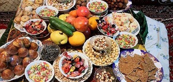 عکس غذا های شب یلدا