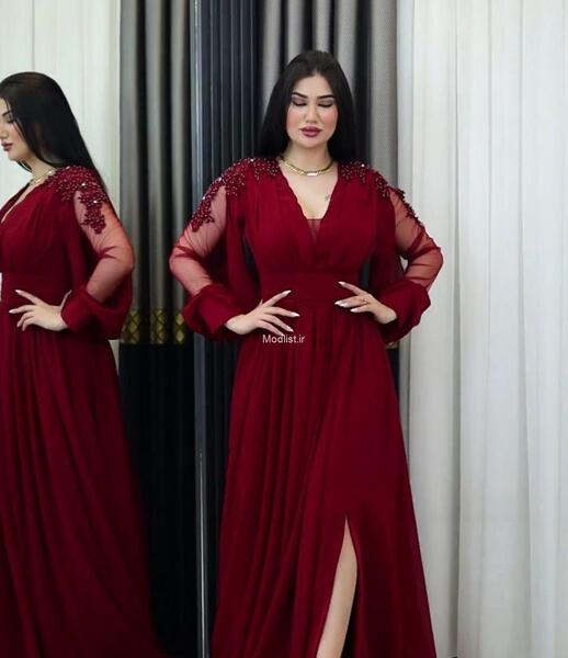 عکس لباس مجلسی کوتاه حریر