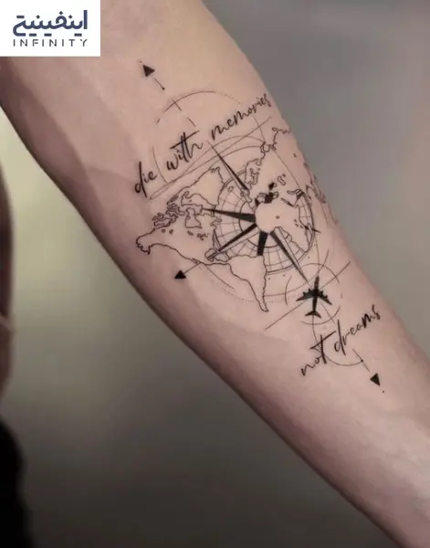 عکس طرح تاتو ساده روی بازو