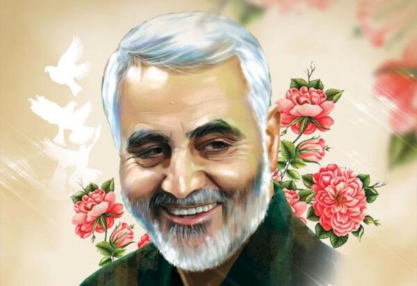 عکس حاج قاسم سلیمانی که شهید شد