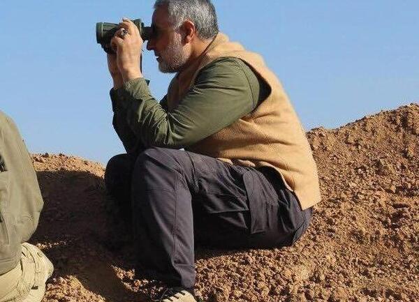 عکس حاج قاسم سلیمانی که شهید شد