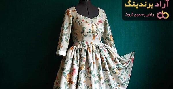 عکس مدل سارافون نخی گلدار