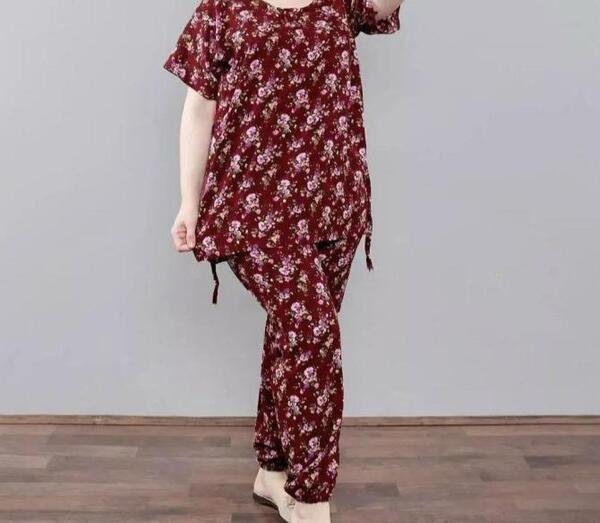 عکس مدل سارافون نخی گلدار