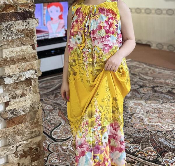 عکس مدل سارافون نخی گلدار
