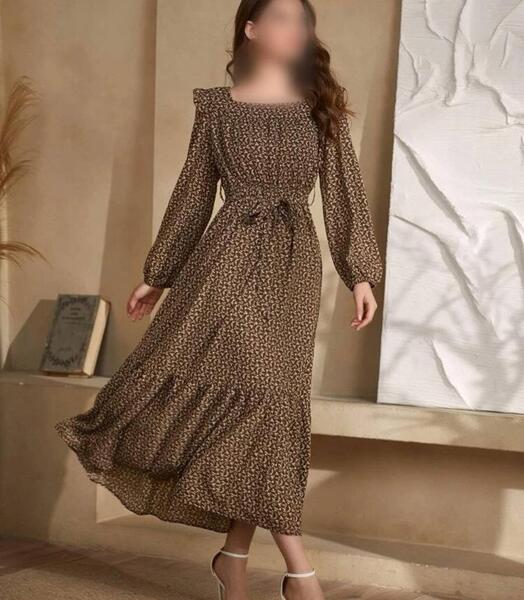 عکس مدل سارافون نخی گلدار