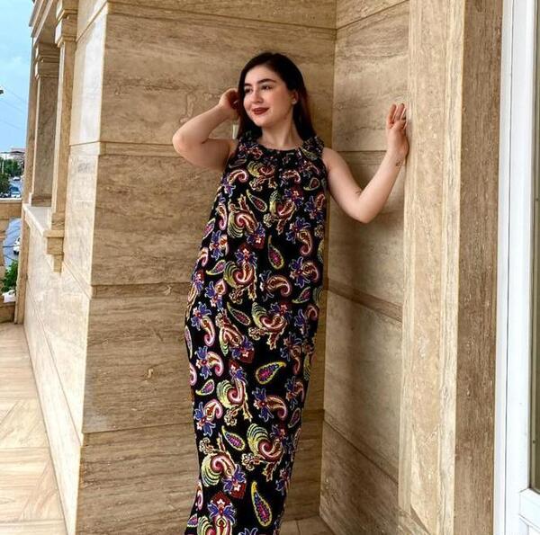 عکس مدل سارافون نخی گلدار