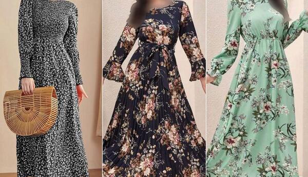 عکس مدل سارافون نخی گلدار