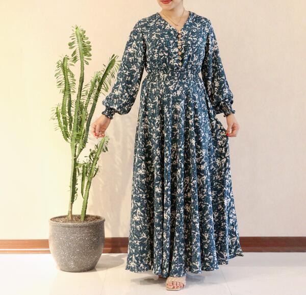 عکس مدل سارافون نخی گلدار