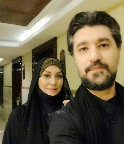 عکس امیرحسین مدرس و همسرش