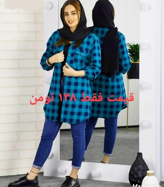 عکس مدل مانتو اسپرت با پارچه چهارخونه